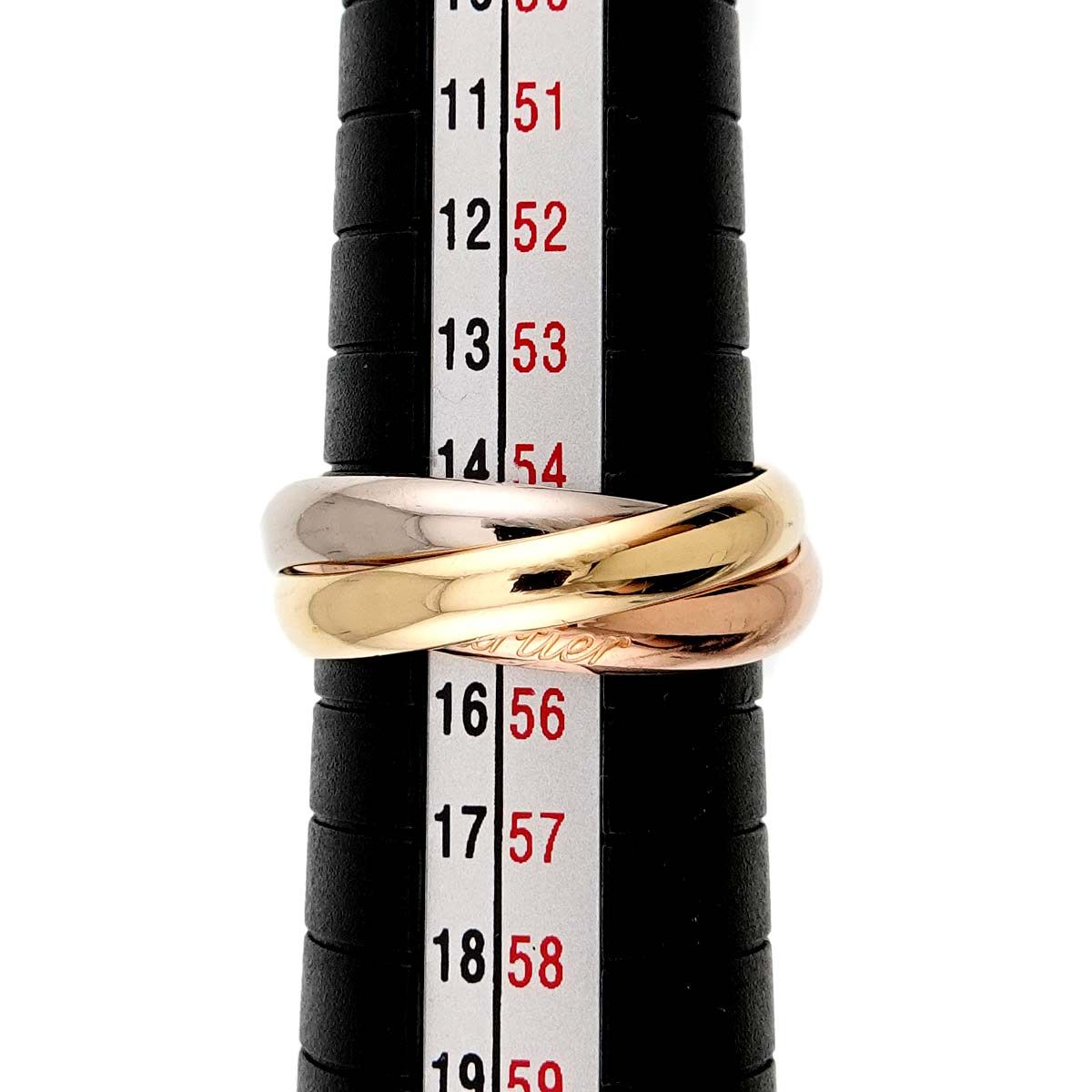 Cartier Trinity MM 55 Ring 18k YG WG PG Consecutive Suri Gold 750 — view 6