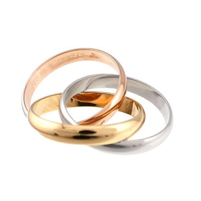 Cartier Trinity MM 55 Ring 18k YG WG PG Consecutive Suri Gold 750 — view 3
