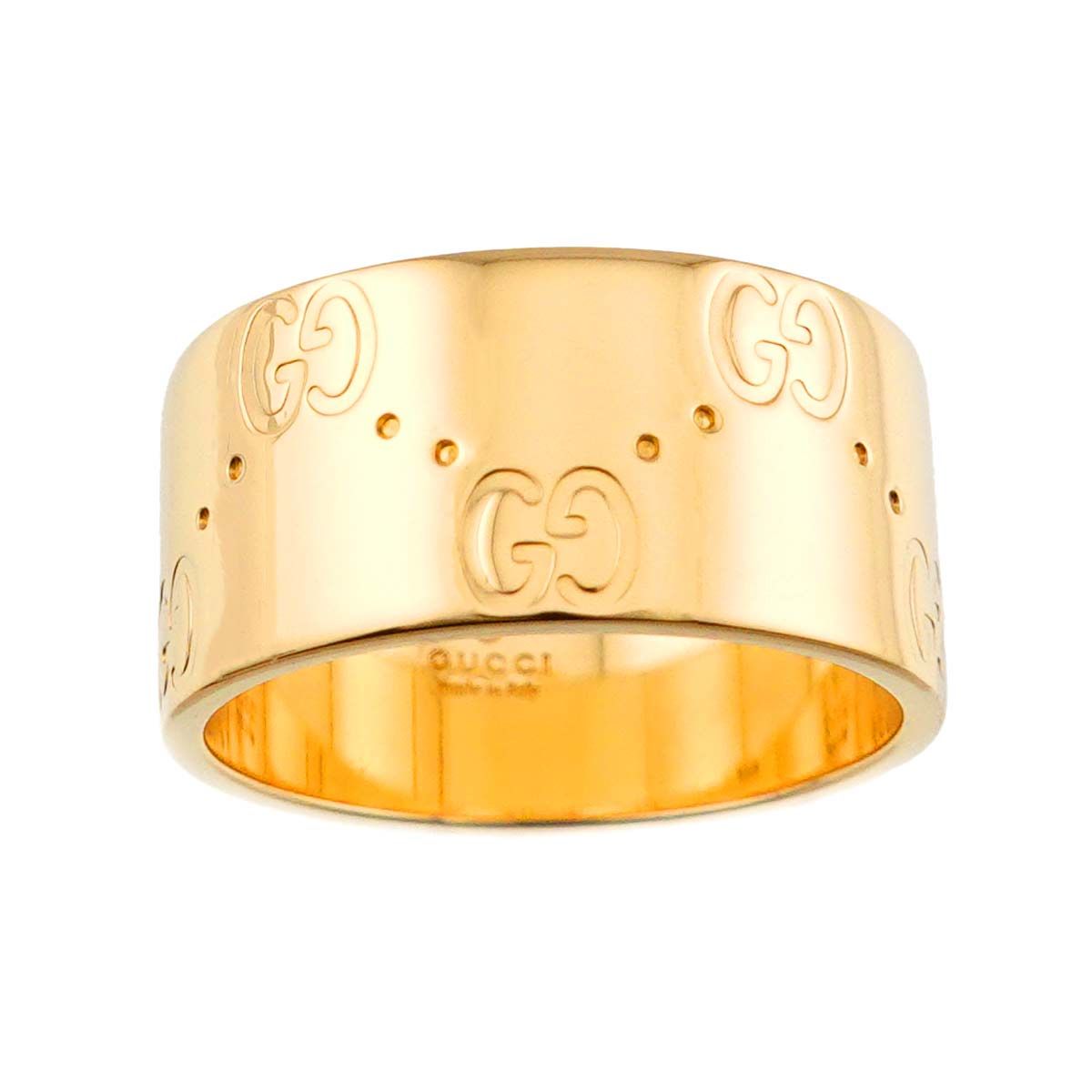 Gucci Icon Wide Ring 18k YG Yellow Gold 750 — view 2