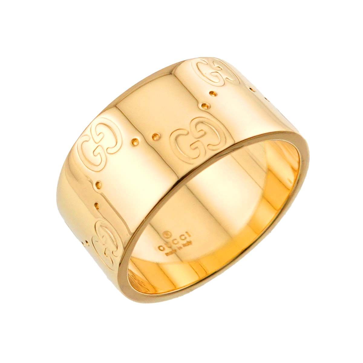 Gucci Icon Wide Ring 18k YG Yellow Gold 750 — view 5