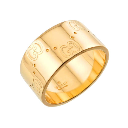 Gucci Icon Wide Ring 18k YG Yellow Gold 750 — view 5