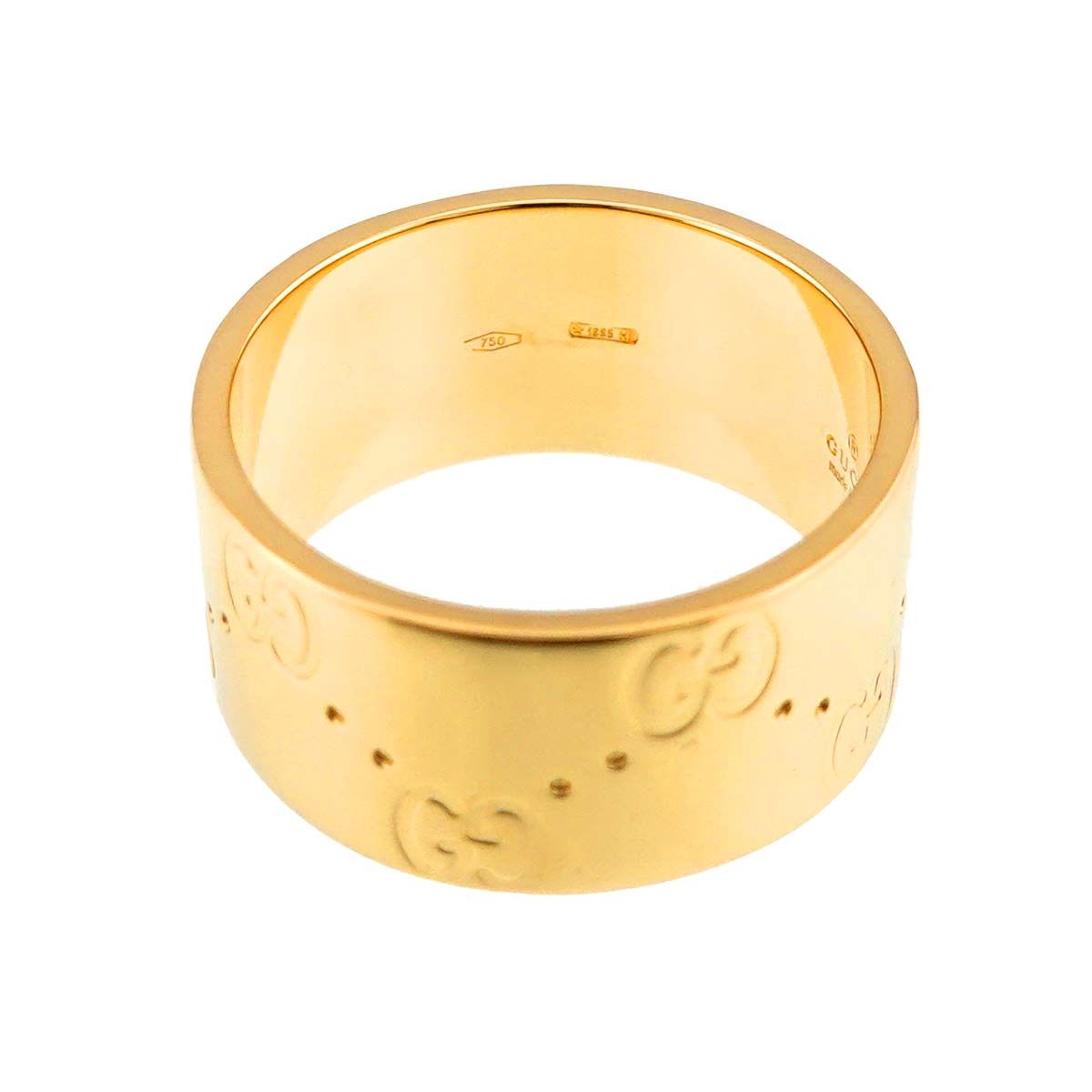 Gucci Icon Wide Ring 18k YG Yellow Gold 750 — view 4