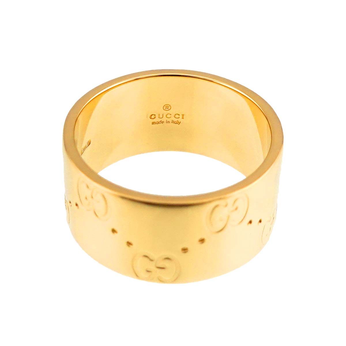 Gucci Icon Wide Ring 18k YG Yellow Gold 750 — view 3