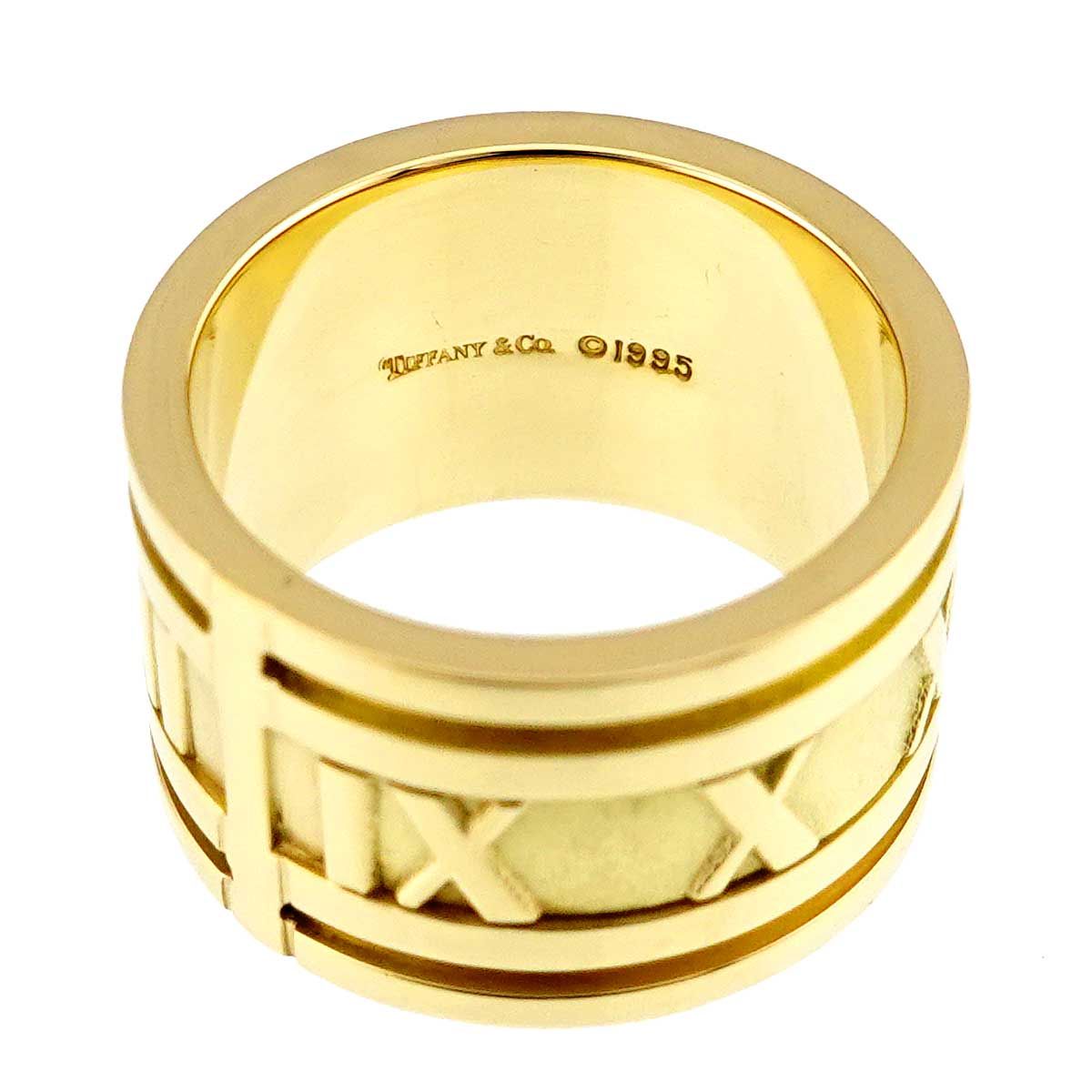 Tiffany & Co Atlas Wide Ring 18k YG Yellow Gold 750 — view 3