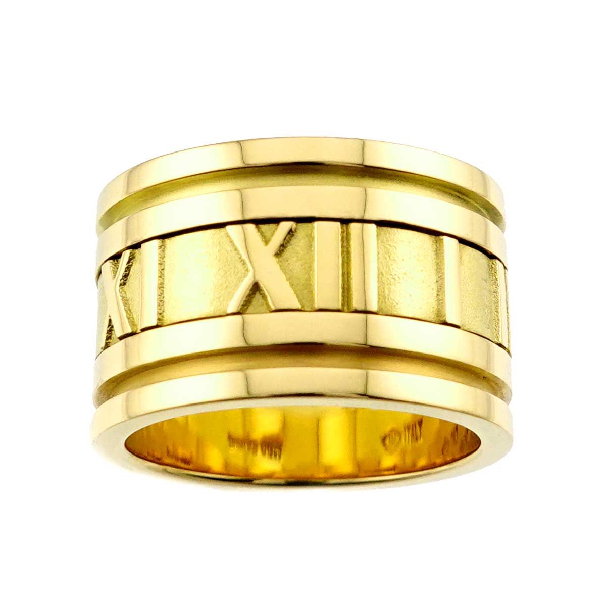 Tiffany & Co Atlas Wide Ring 18k YG Yellow Gold 750 — view 2