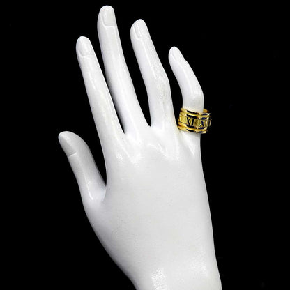 Tiffany & Co Atlas Wide Ring 18k YG Yellow Gold 750 — view 8