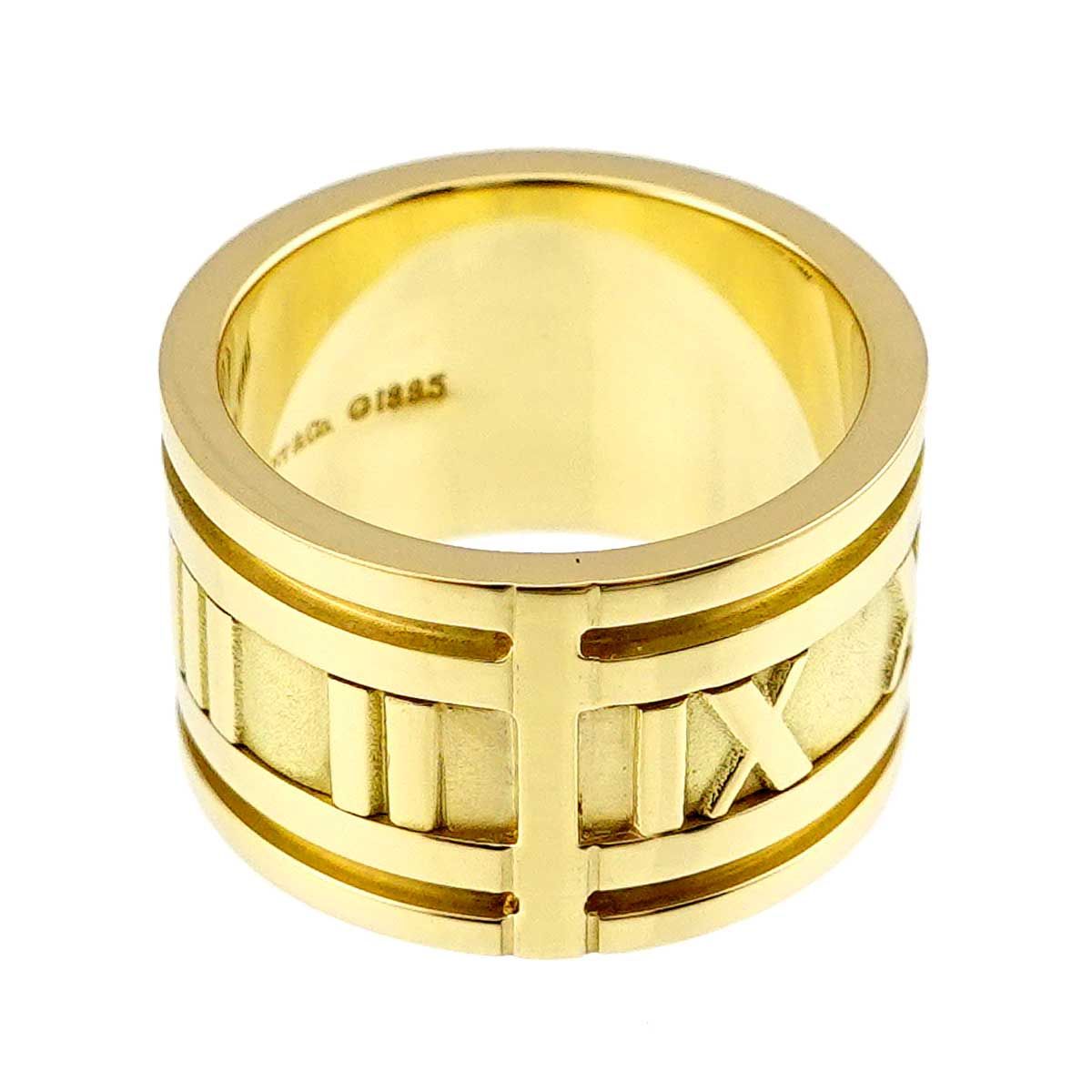 Tiffany & Co Atlas Wide Ring 18k YG Yellow Gold 750 — view 5
