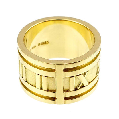 Tiffany & Co Atlas Wide Ring 18k YG Yellow Gold 750 — view 5