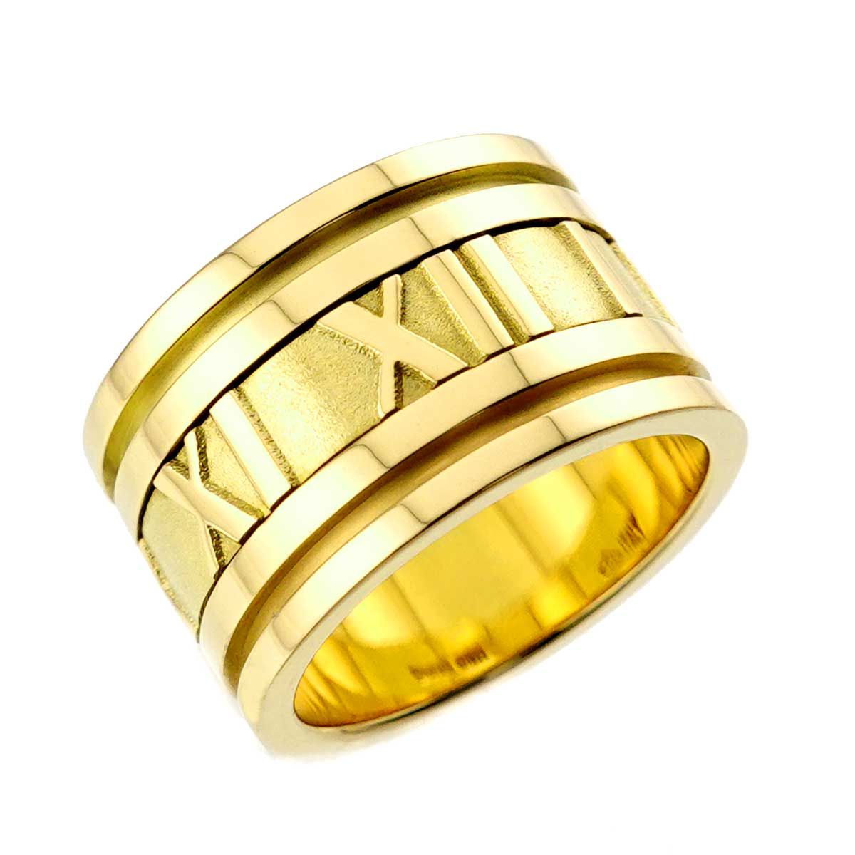 Tiffany & Co Atlas Wide Ring 18k YG Yellow Gold 750 — view 6