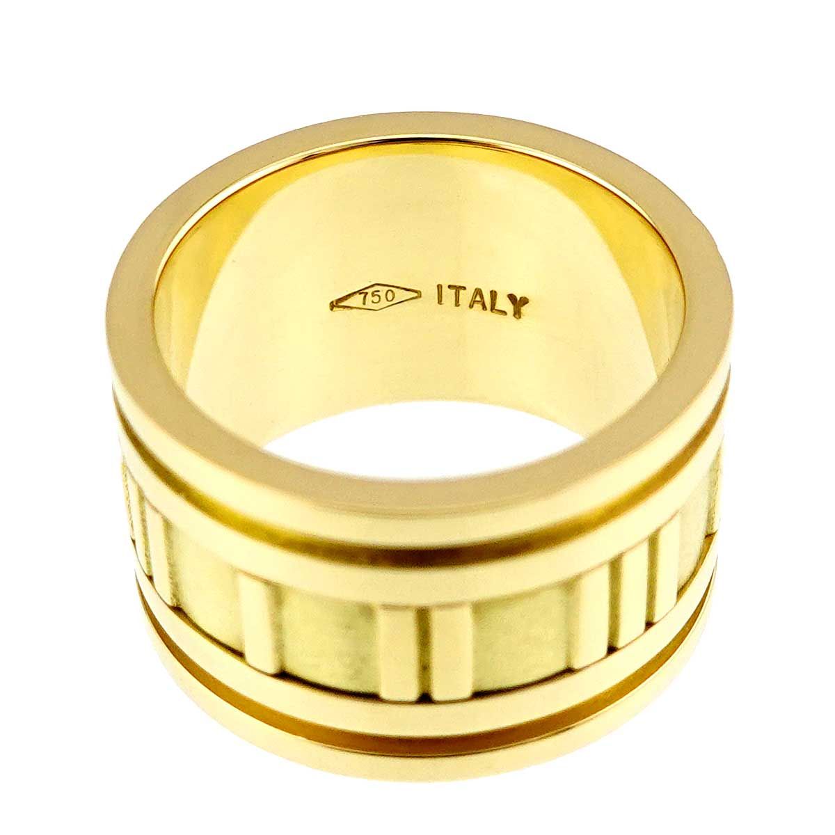 Tiffany & Co Atlas Wide Ring 18k YG Yellow Gold 750 — view 4