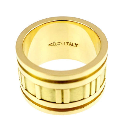 Tiffany & Co Atlas Wide Ring 18k YG Yellow Gold 750 — view 4
