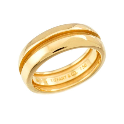 Tiffany & Co Atlas Group Ring 18k YG Yellow Gold — view 4