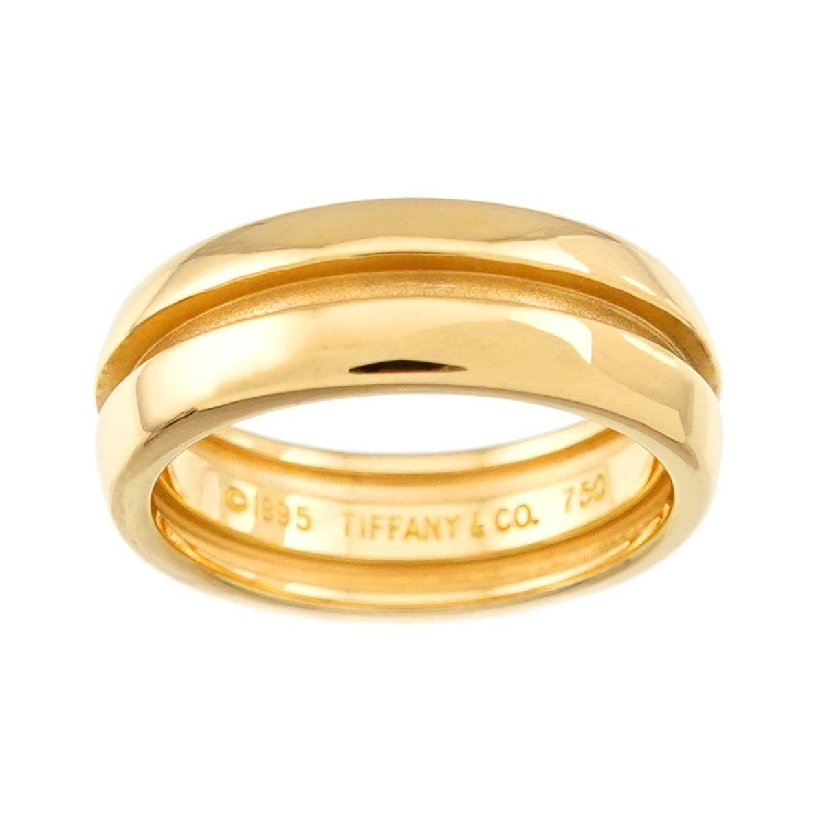 Tiffany & Co Atlas Group Ring 18k YG Yellow Gold — view 2