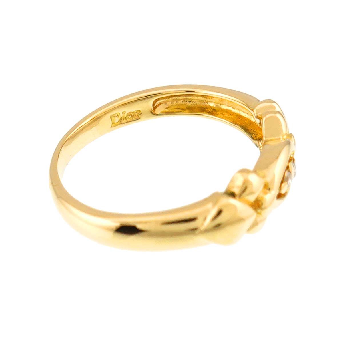 Dior Ring Diamond 18k YG Yellow Gold 750 CD — view 3