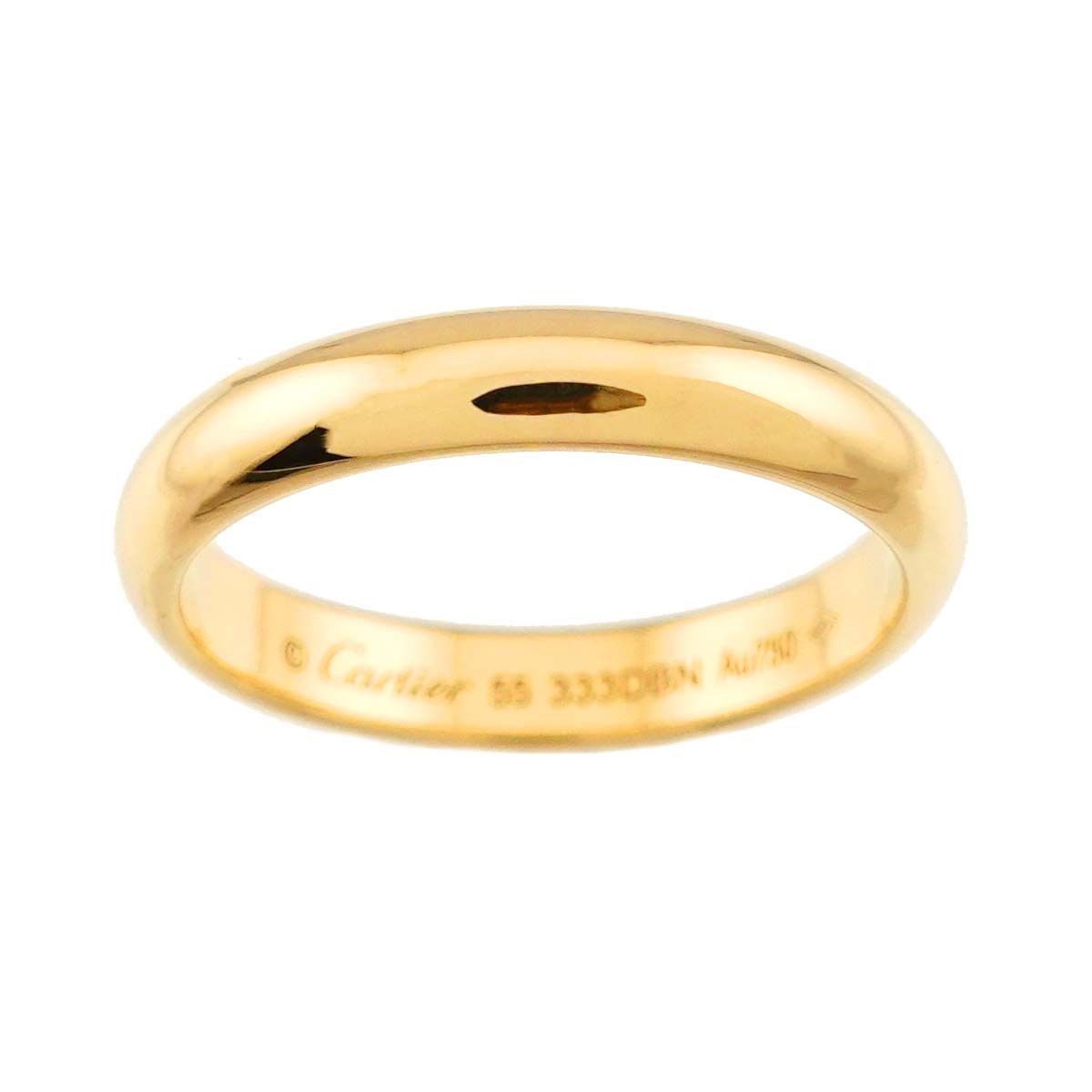 Cartier Classic Band 55 Ring Width mm 18k YG 750 — view 2
