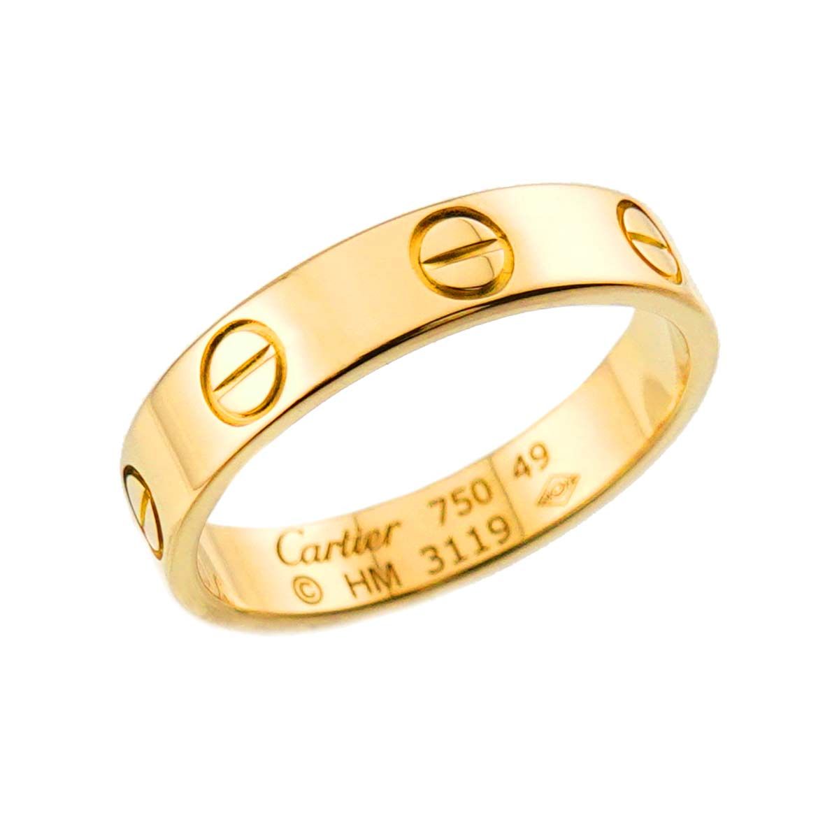 Cartier Mini Love 49 Ring 18k YG Yellow Gold 750 — view 4