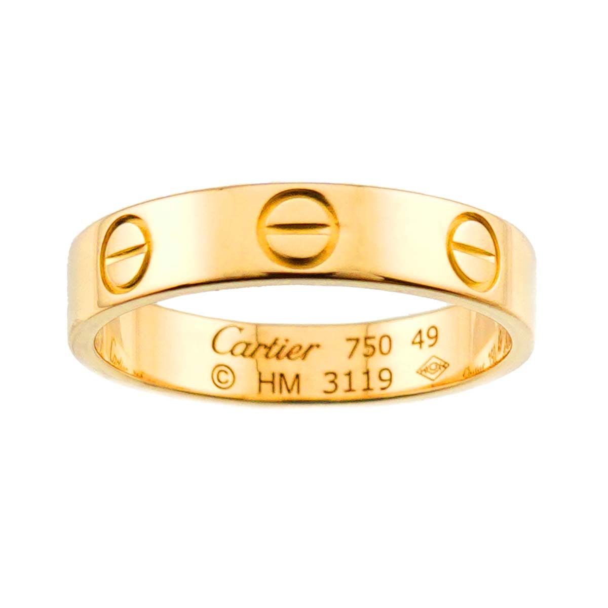 Cartier Mini Love 49 Ring 18k YG Yellow Gold 750 — view 2
