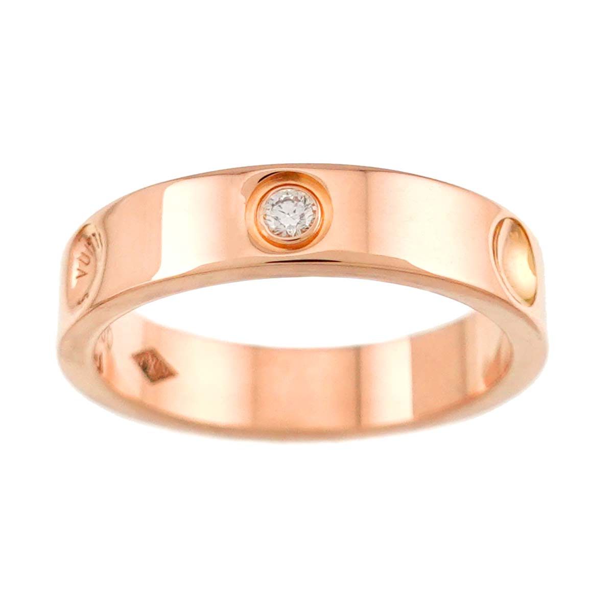 Louis Vuitton Alliance Empreinte Ring Diamond 18k PG Pink Gold — view 2