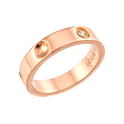 Louis Vuitton Alliance Empreinte Ring Diamond 18k PG Pink Gold — view 5