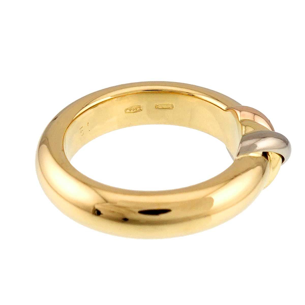 Cartier Red 51 Ring 18k YG WG PG Suri Gold Trinity — view 5
