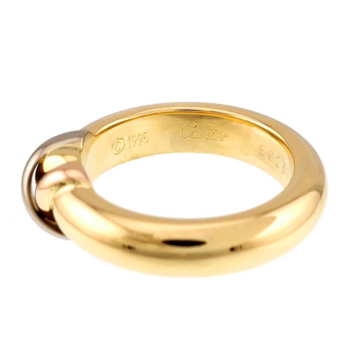 Cartier Red 51 Ring 18k YG WG PG Suri Gold Trinity — view 3