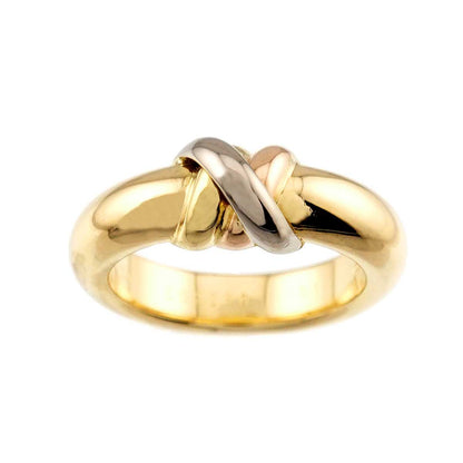 Cartier Red 51 Ring 18k YG WG PG Suri Gold Trinity — view 2