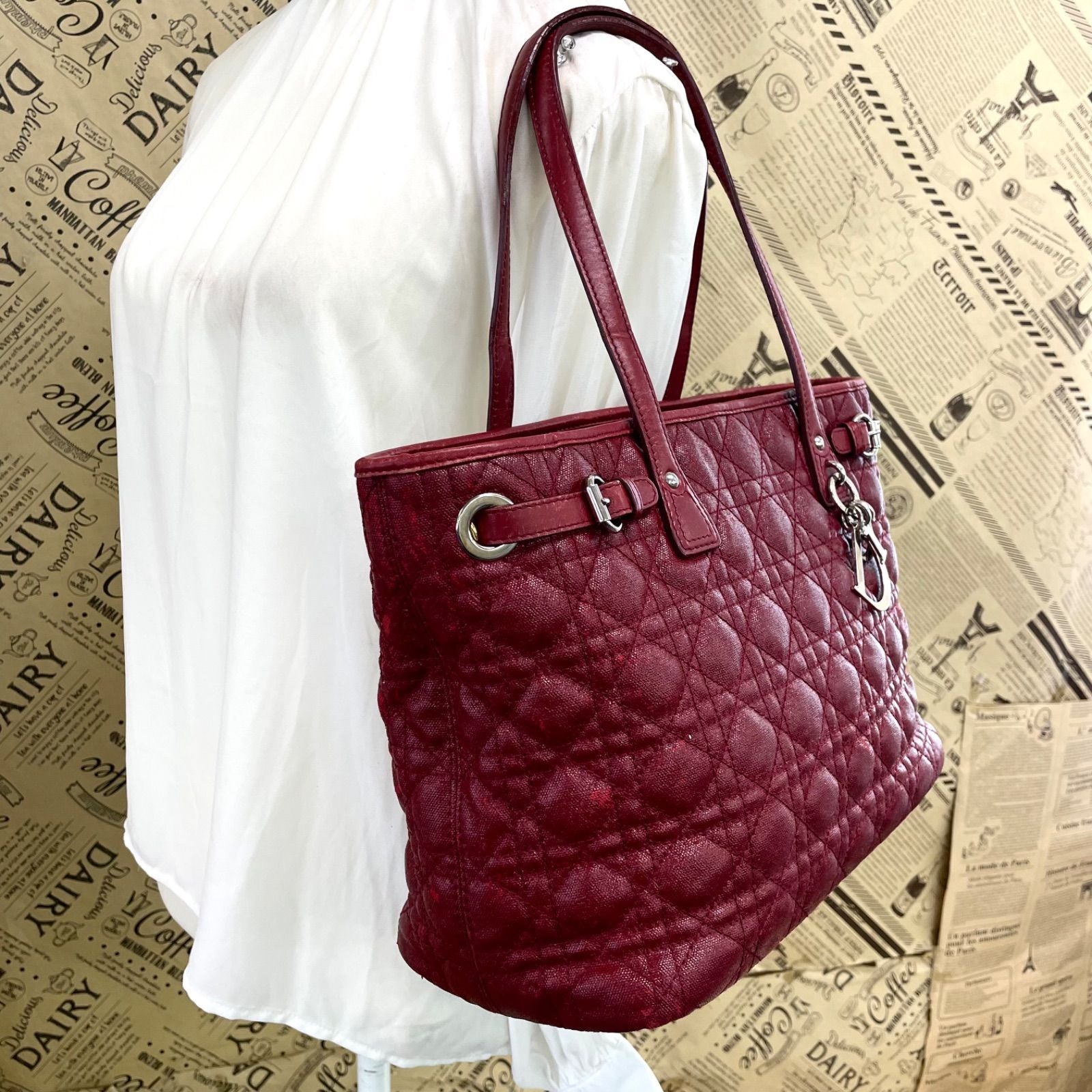 Dior Tote Business Travel Quilted Leather — view 3
