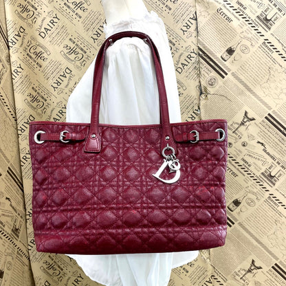 Dior Tote Business Travel Quilted Leather
