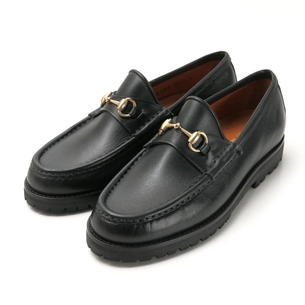 Gucci Loafers 34.5 C Horsebit Leather Shoes