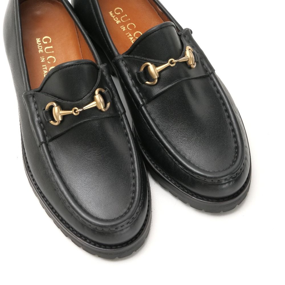 Gucci Loafers 34.5 C Horsebit Leather Shoes — view 4