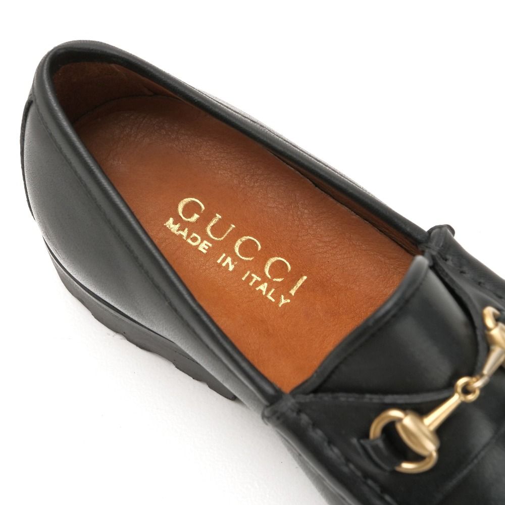 Gucci Loafers 34.5 C Horsebit Leather Shoes — view 6