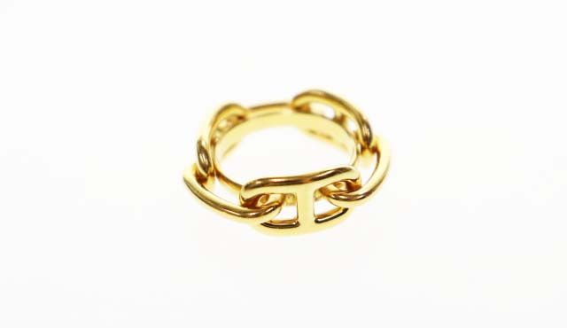 Hermes Legato 90 Scarf Ring Gold Closure — view 2