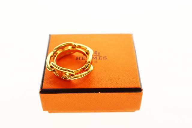Hermes Legato 90 Scarf Ring Gold Closure