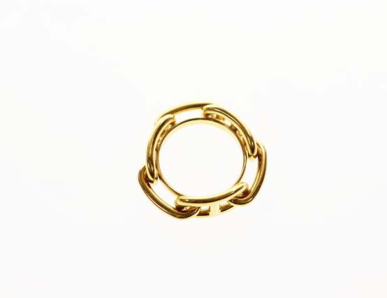 Hermes Legato 90 Scarf Ring Gold Closure — view 3