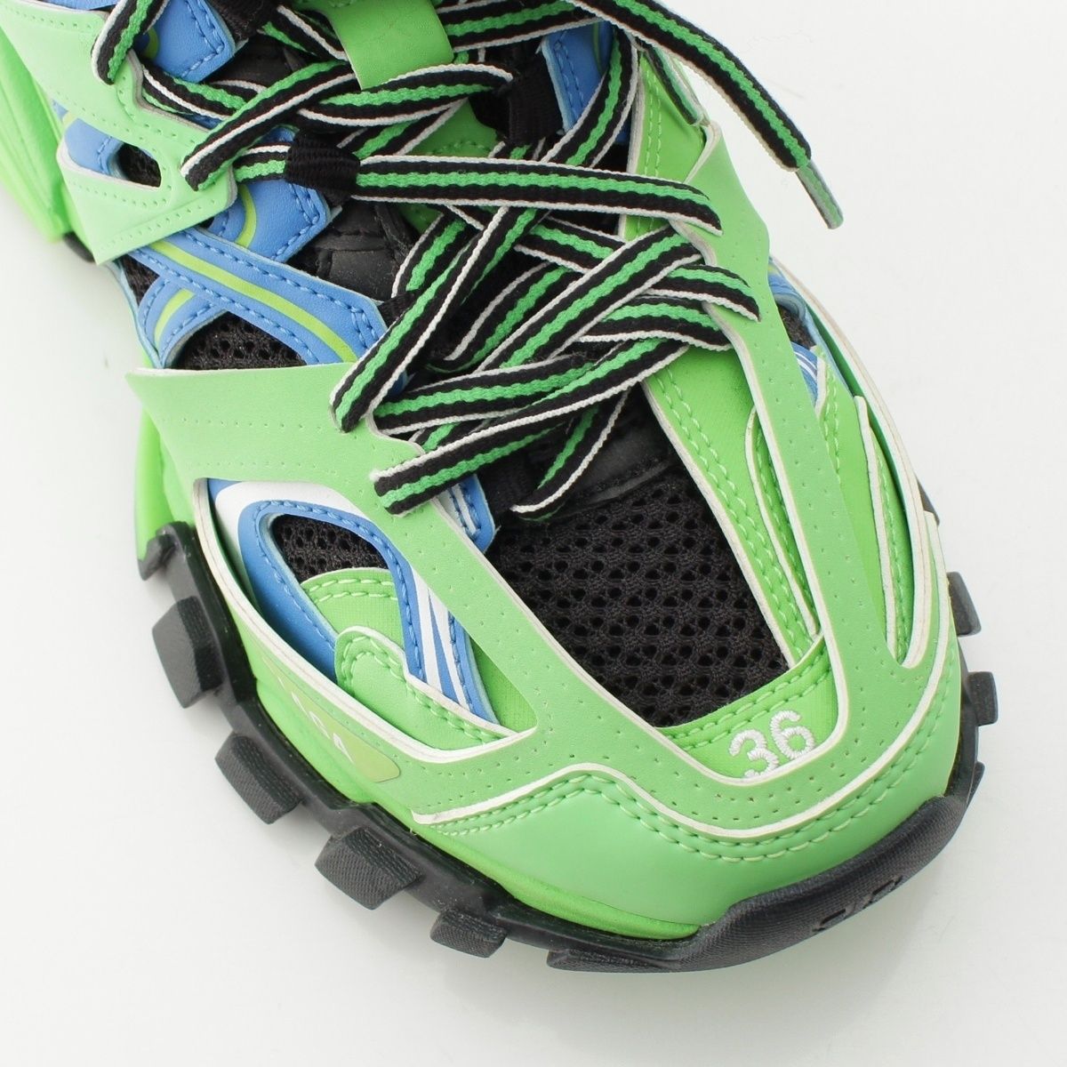 Balenciaga Leather Sneakers Green — view 6
