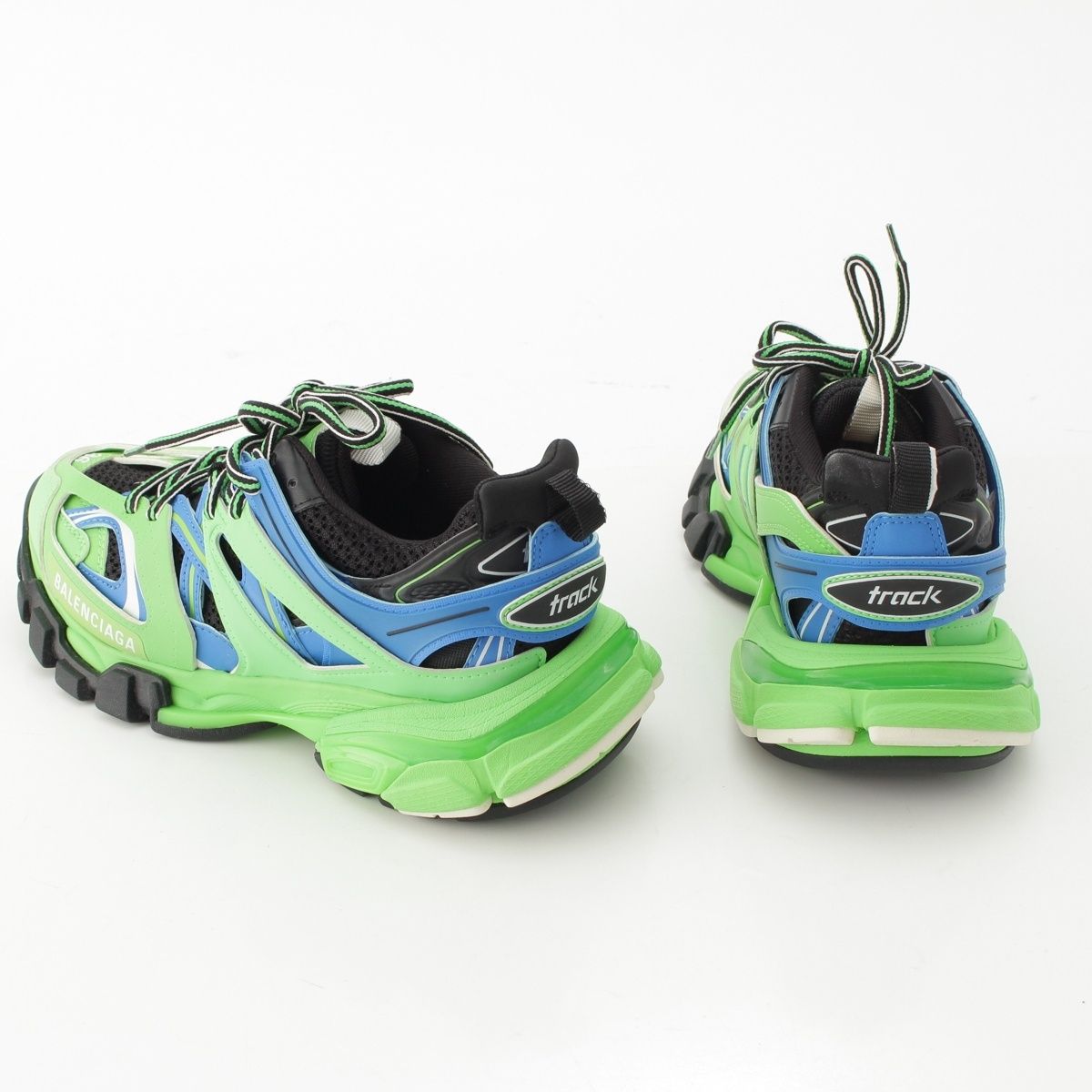 Balenciaga Leather Sneakers Green — view 4