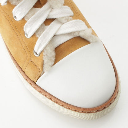 Hermes Jimi Shearling High Cut Sneakers Beige White — view 6