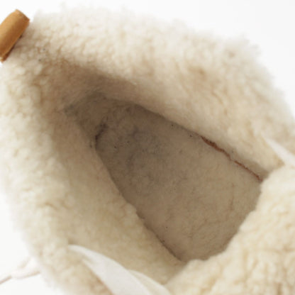 Hermes Jimi Shearling High Cut Sneakers Beige White — view 7
