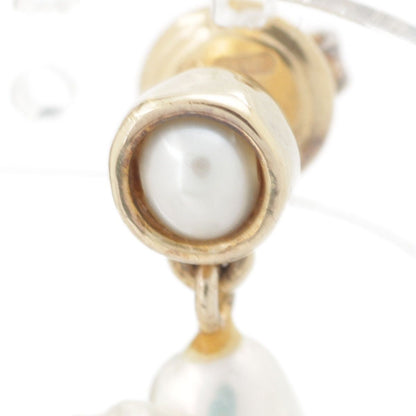 Bottega Veneta Animal Pearl Earrings White — view 5