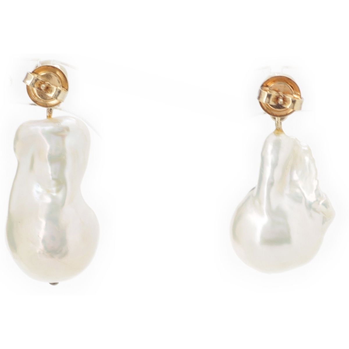 Bottega Veneta Animal Pearl Earrings White — view 2