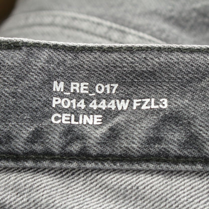 Celine Wesley Jeans Gray Barre Wash Denim Pants 34 — view 9