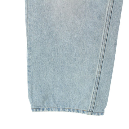 Saint Laurent Cotton Mid Straight Baggy Jeans Ice Wash Denim Pants Michigan — view 5