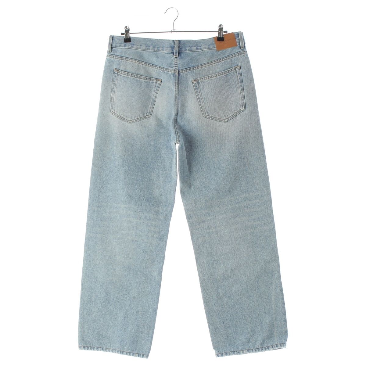 Saint Laurent Cotton Mid Straight Baggy Jeans Ice Wash Denim Pants Michigan — view 2