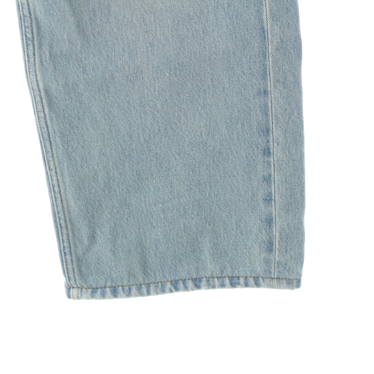 Saint Laurent Mid Straight Baggy Jeans Ice Wash Denim Pants Michigan Blue 32 — view 5
