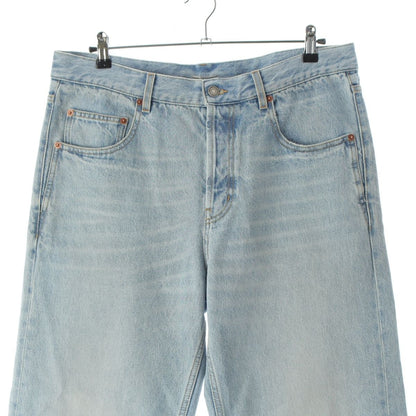 Saint Laurent Cotton Mid Straight Baggy Jeans Ice Wash Denim Pants Michigan — view 3