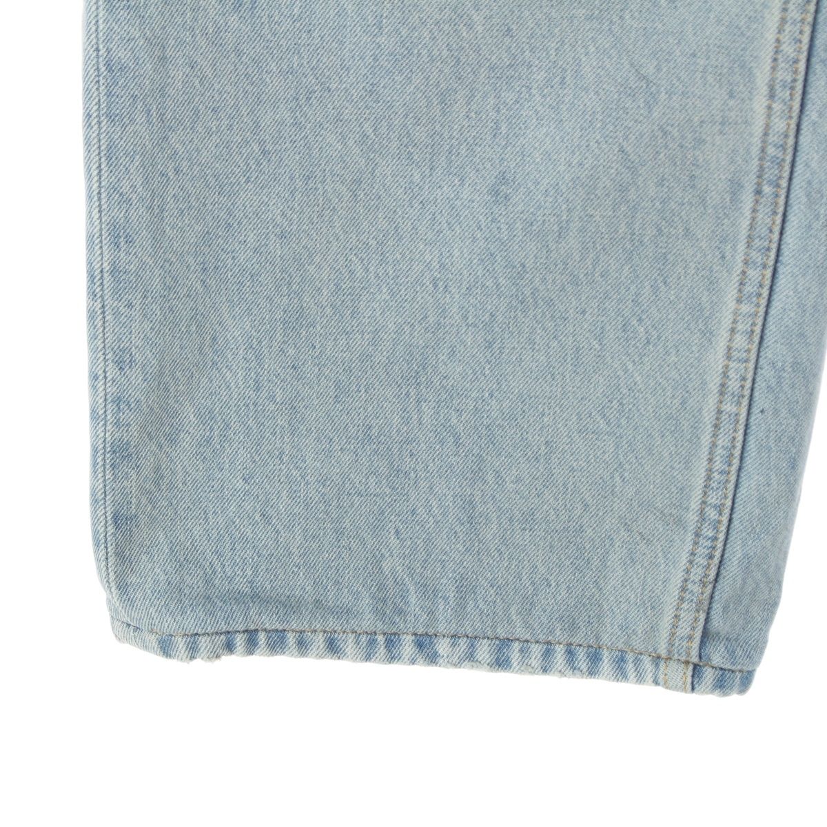 Saint Laurent Cotton Mid Straight Baggy Jeans Ice Wash Denim Pants Michigan — view 5