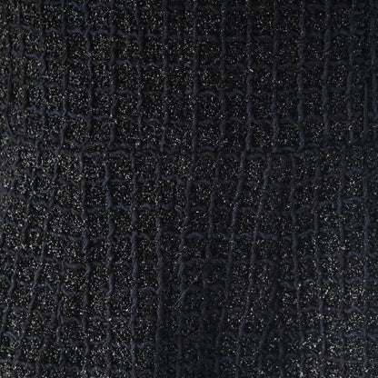 Chanel Coco Button Check Zip Up Black 42 Shoulder — view 8