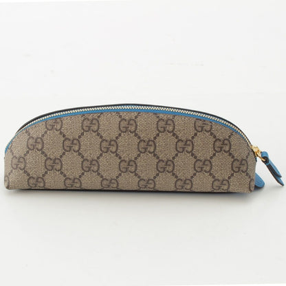 Gucci Disney GG Supreme Donald Duck Pen Case Stationery Beige Blue — view 4