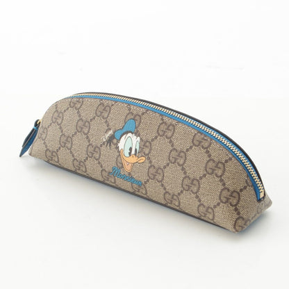 Gucci Disney GG Supreme Donald Duck Pen Case Stationery Beige Blue — view 2