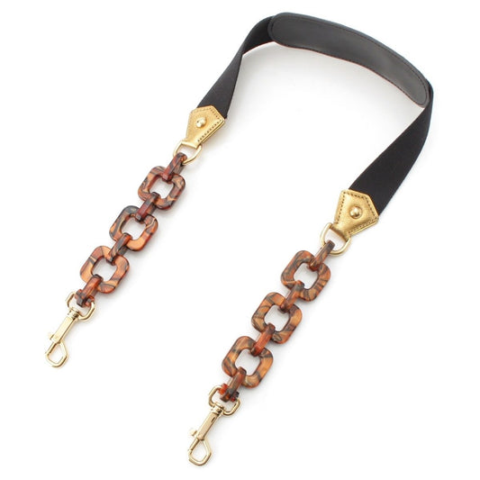 Louis Vuitton Adele Monogram Leopard Shoulder Strap Brown Black Gold
